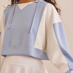 Altar’d State AS Revival Supersoft Color Block Hoodie Blue NWOT Small